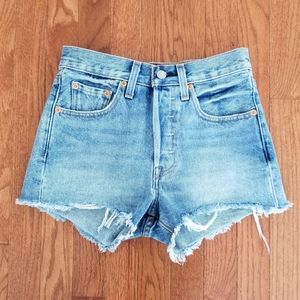 Levi's 501 Shorts Highrise Cutoff Button Fly